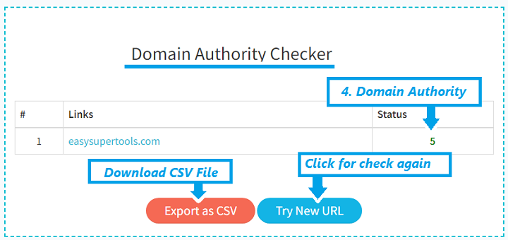 Domain authority checker tool